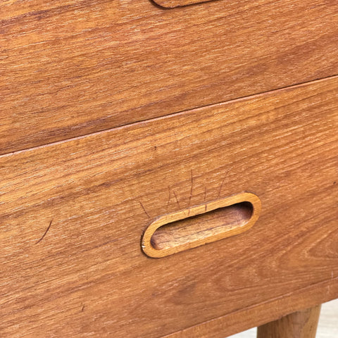 Chest of drawers in teak, 1950-60s