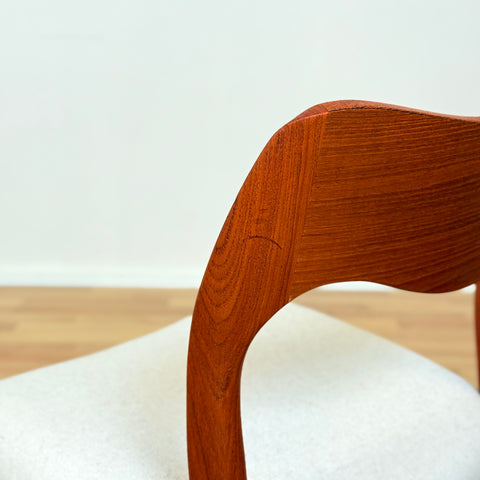 Danish set of 2 dining chairs 'model 71' by Niels O. Møller