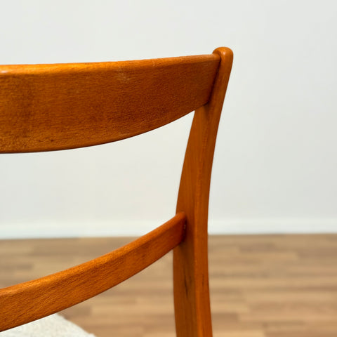 Set of 2 dining chairs in beech, 1950s-60s, Sweden