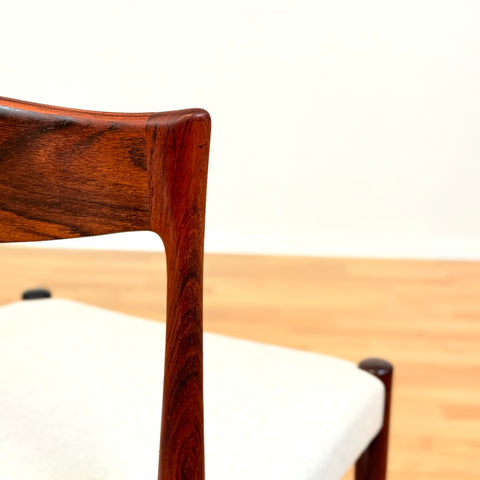 Danish dining chairs in Santos rosewood by Arne Hovmand Olsen
