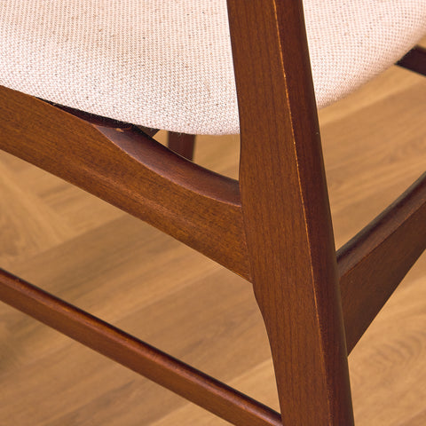 Danska matstolar i teak och bok