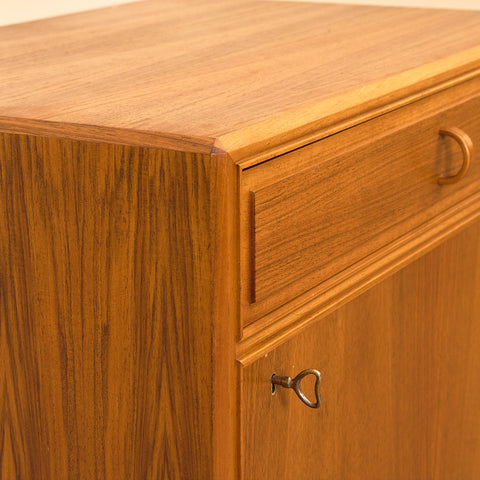 Swedish cabinet in walnut by B. Fridhagen for Bodafors