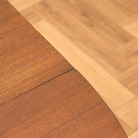 Danskt matbord med 4 iläggsskivor i teak "Arne Vodder-stil"