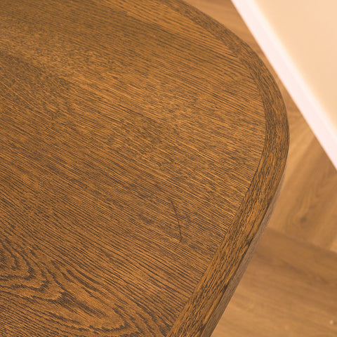 Danskt ovalt matbord i rökt ek av Niels Møller för Gudme Møbelfabrik