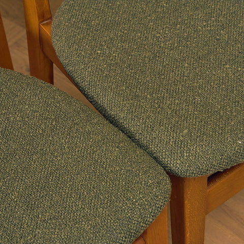 Danska matstolar i teak och bok