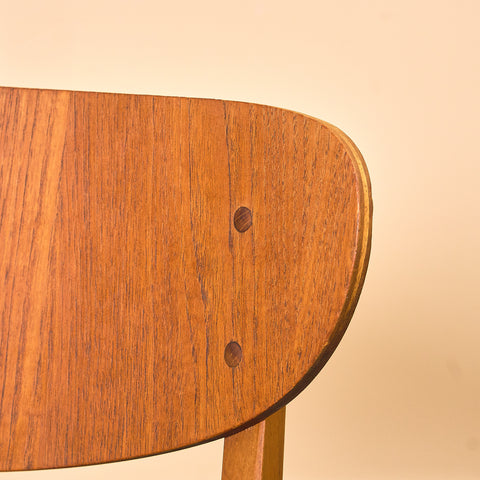 Danska matstolar i teak och bok