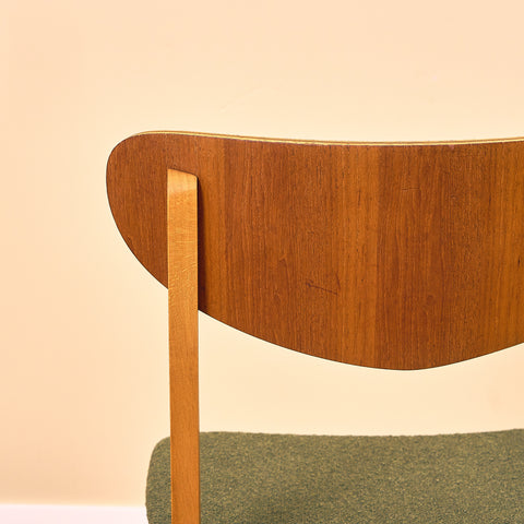 Danska matstolar i teak och bok