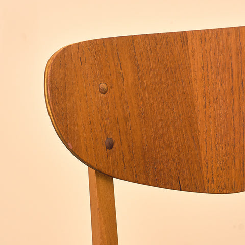 Danska matstolar i teak och bok