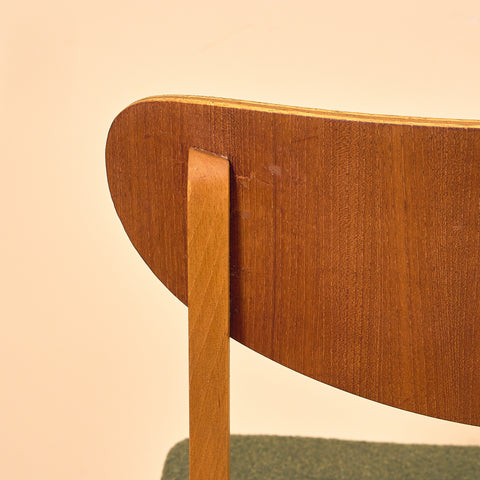 Danska matstolar i teak och bok