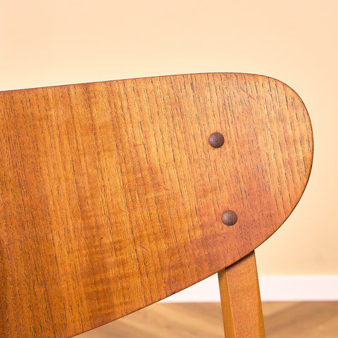 Danska matstolar i teak och bok