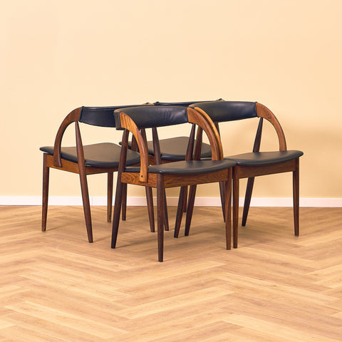 Danska matstolar i Santos rosenträ från Orte Möbelfabrik