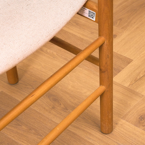 Danskt set med 8 matstolar i bokträ från Farstrup, modell '250'