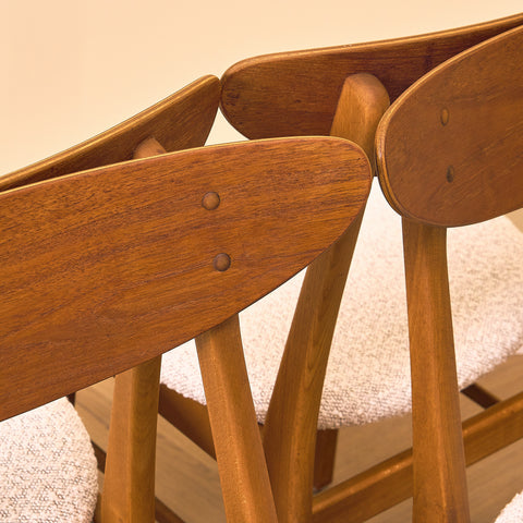 Dining chairs in teak & beech by Farstrup, model 210 (Copy)