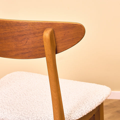 Dining chairs in teak & beech by Farstrup, model 210 (Copy)