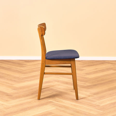 Danska matstolar i teak och bok från Findahl Møbelfabrik, modell 'Møsbol'