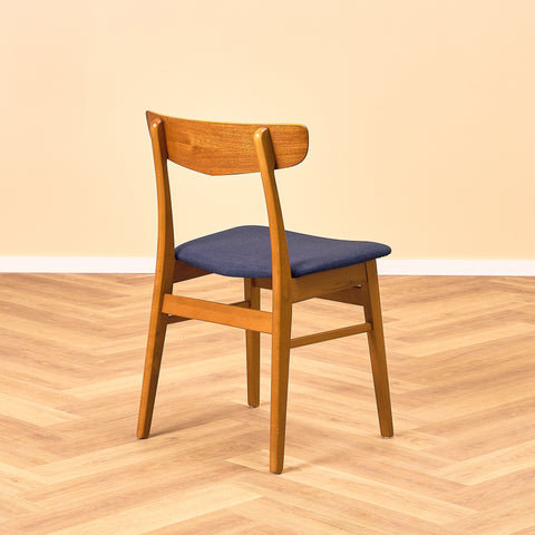 Danska matstolar i teak och bok från Findahl Møbelfabrik, modell 'Møsbol'