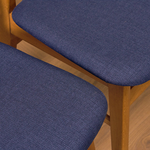 Danska matstolar i teak och bok från Findahl Møbelfabrik, modell 'Møsbol'