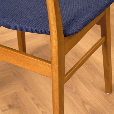 Danska matstolar i teak och bok från Findahl Møbelfabrik, modell 'Møsbol'