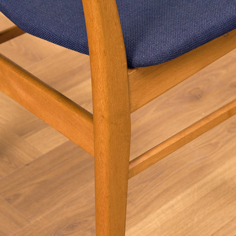 Danska matstolar i teak och bok från Findahl Møbelfabrik, modell 'Møsbol'