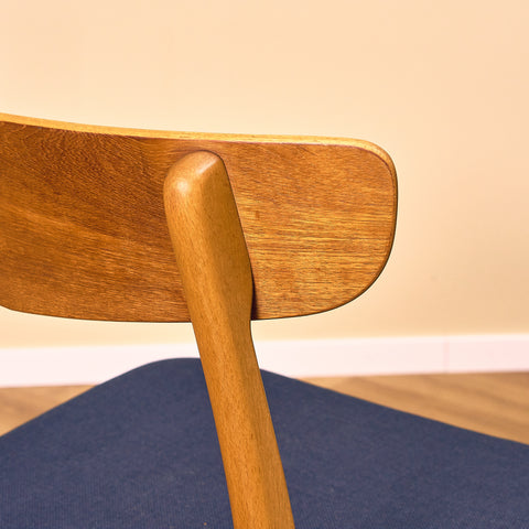 Danska matstolar i teak och bok från Findahl Møbelfabrik, modell 'Møsbol'
