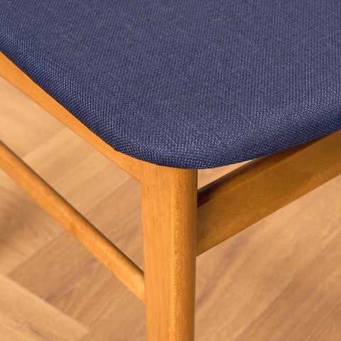 Danska matstolar i teak och bok från Findahl Møbelfabrik, modell 'Møsbol'