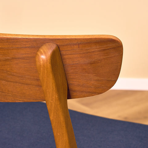 Danska matstolar i teak och bok från Findahl Møbelfabrik, modell 'Møsbol'