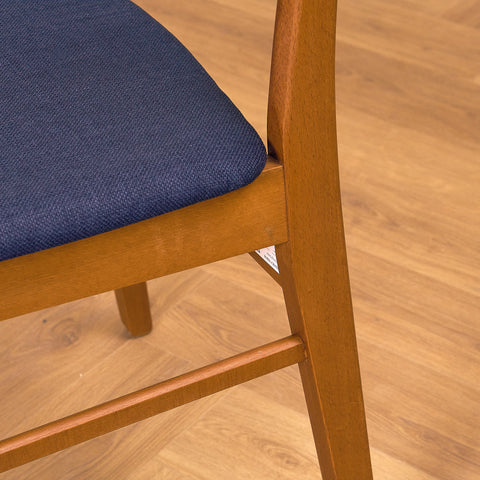 Danska matstolar i teak och bok från Findahl Møbelfabrik, modell 'Møsbol'