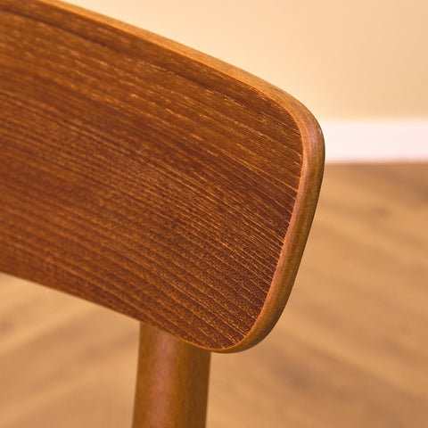 Danska matstolar i teak och bok från Findahl Møbelfabrik, modell 'Møsbol'