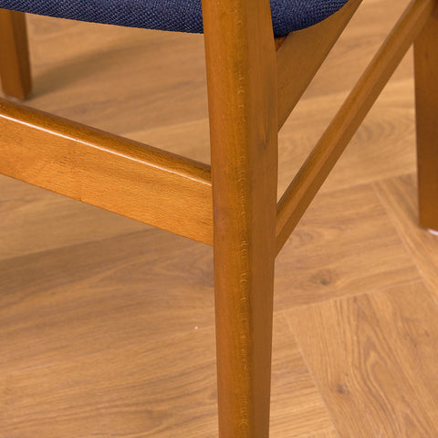 Danska matstolar i teak och bok från Findahl Møbelfabrik, modell 'Møsbol'