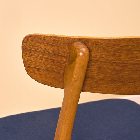 Danska matstolar i teak och bok från Findahl Møbelfabrik, modell 'Møsbol'