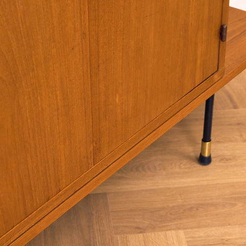 Svensk modulär bokhylla i teak, modell 'Prydno', av Bröderna Gustafsson