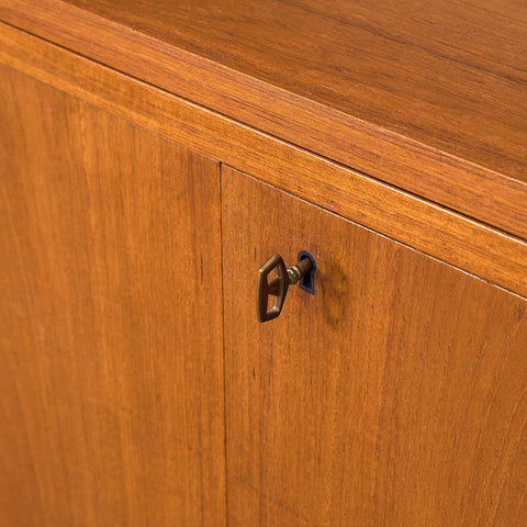 Svensk modulär bokhylla i teak, modell 'Prydno', av Bröderna Gustafsson