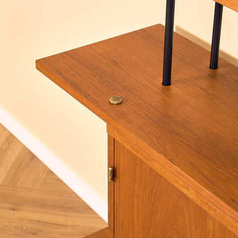 Svensk modulär bokhylla i teak, modell 'Prydno', av Bröderna Gustafsson