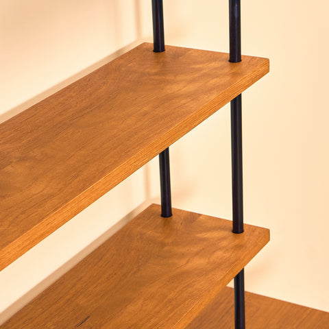 Svensk modulär bokhylla i teak, modell 'Prydno', av Bröderna Gustafsson