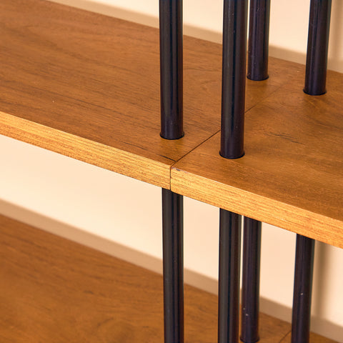 Svensk modulär bokhylla i teak, modell 'Prydno', av Bröderna Gustafsson