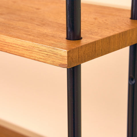 Svensk modulär bokhylla i teak, modell 'Prydno', av Bröderna Gustafsson