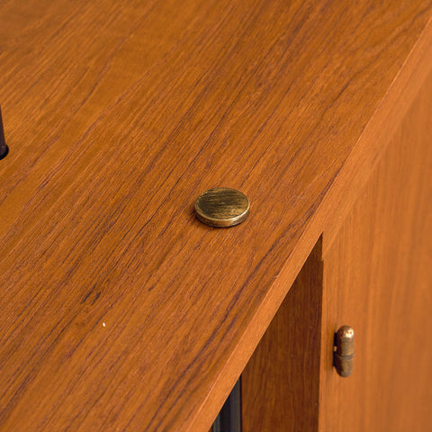 Svensk modulär bokhylla i teak, modell 'Prydno', av Bröderna Gustafsson