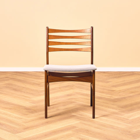 Danska matstolar i valnöt och teak av SAX