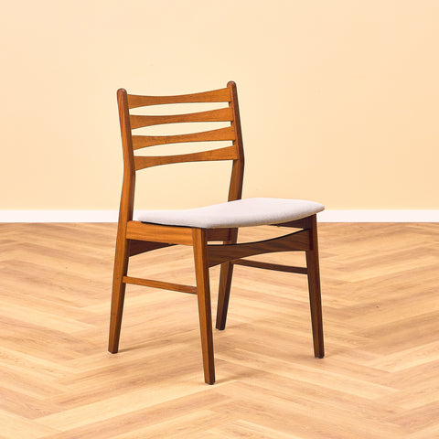 Danska matstolar i valnöt och teak av SAX