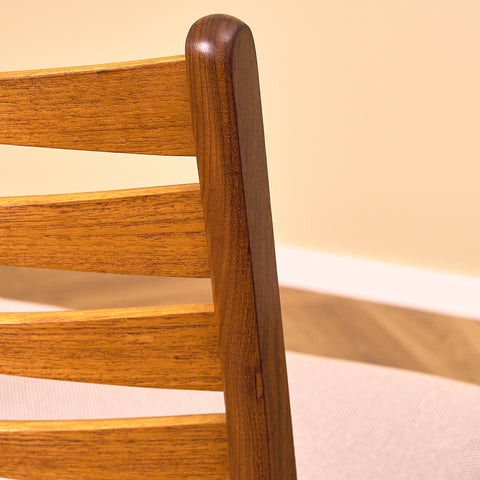 Danska matstolar i valnöt och teak av SAX