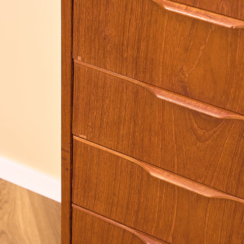 Danish chest of drawers in teak