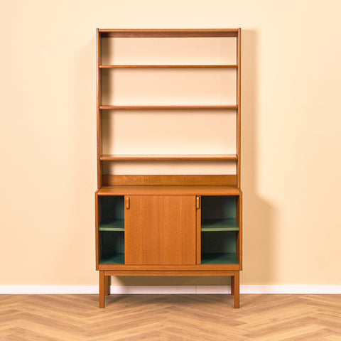 Swedish bookshelf in teak by B. Fridhagen for Bodafors