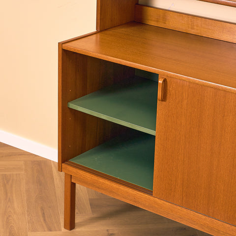 Swedish bookshelf in teak by B. Fridhagen for Bodafors