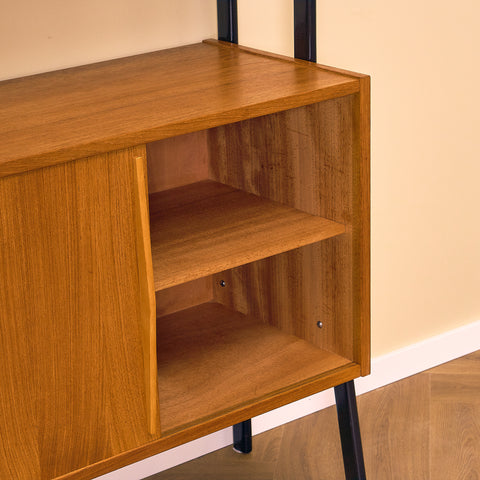 Swedish bookshelf in teak