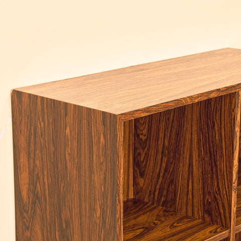 Danish bookshelf laminated in Santos rosewood