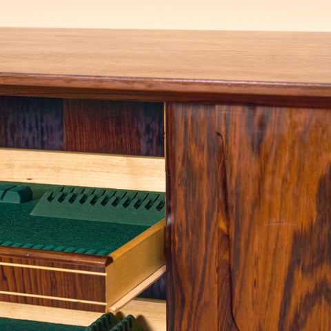 Danish sideboard in Santos rosewood by Knud Nielsen for Løssing Møbelfabrik