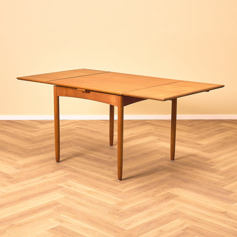 Danish square dining table in teak