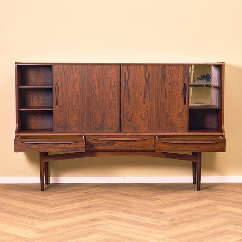 Danish highboard in Santos rosewood