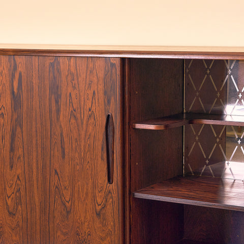 Danish highboard in Santos rosewood