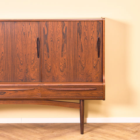 Danish highboard in Santos rosewood